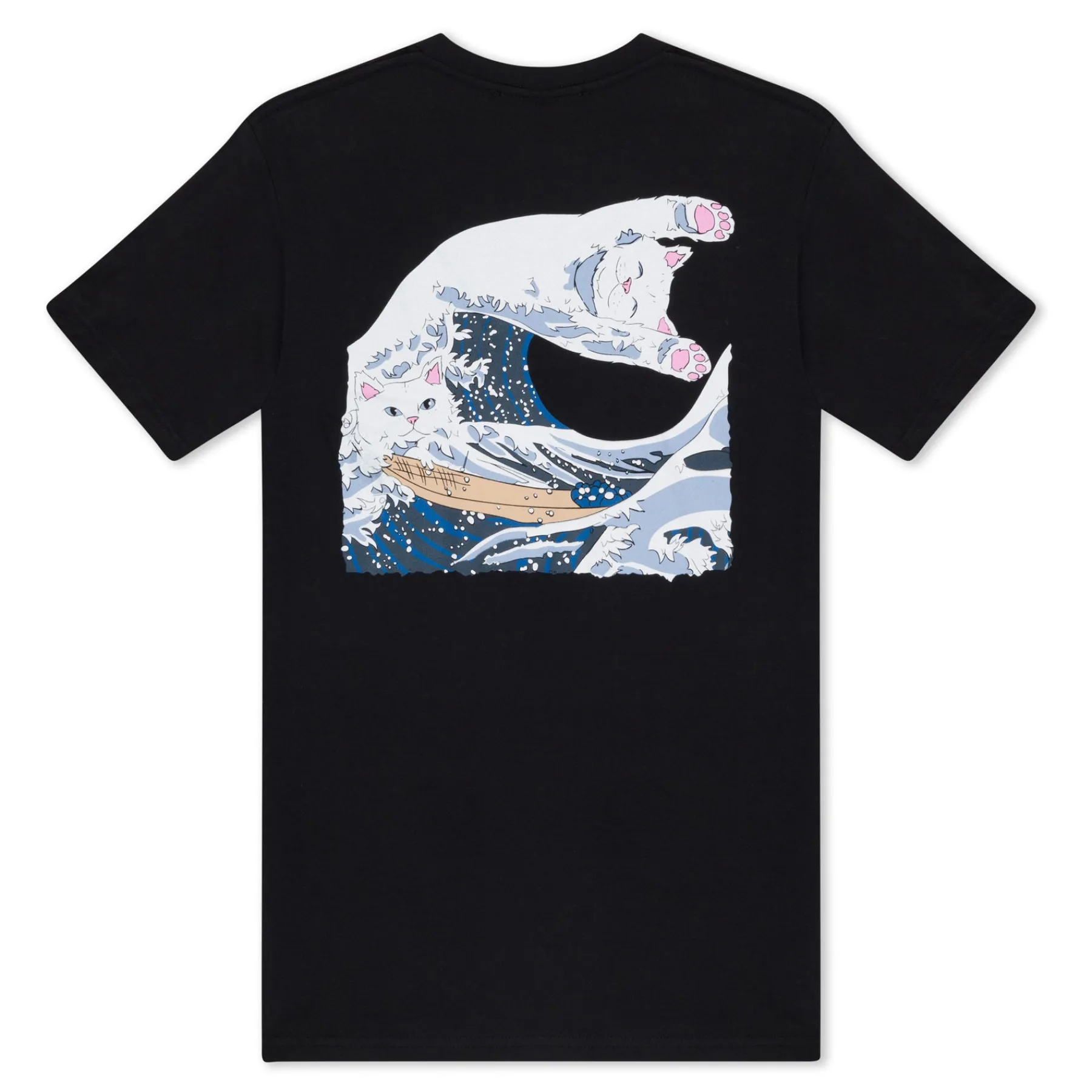 Ripndip Short Sleeve Tees<The Great Wave Of Nerm Tee (Black)