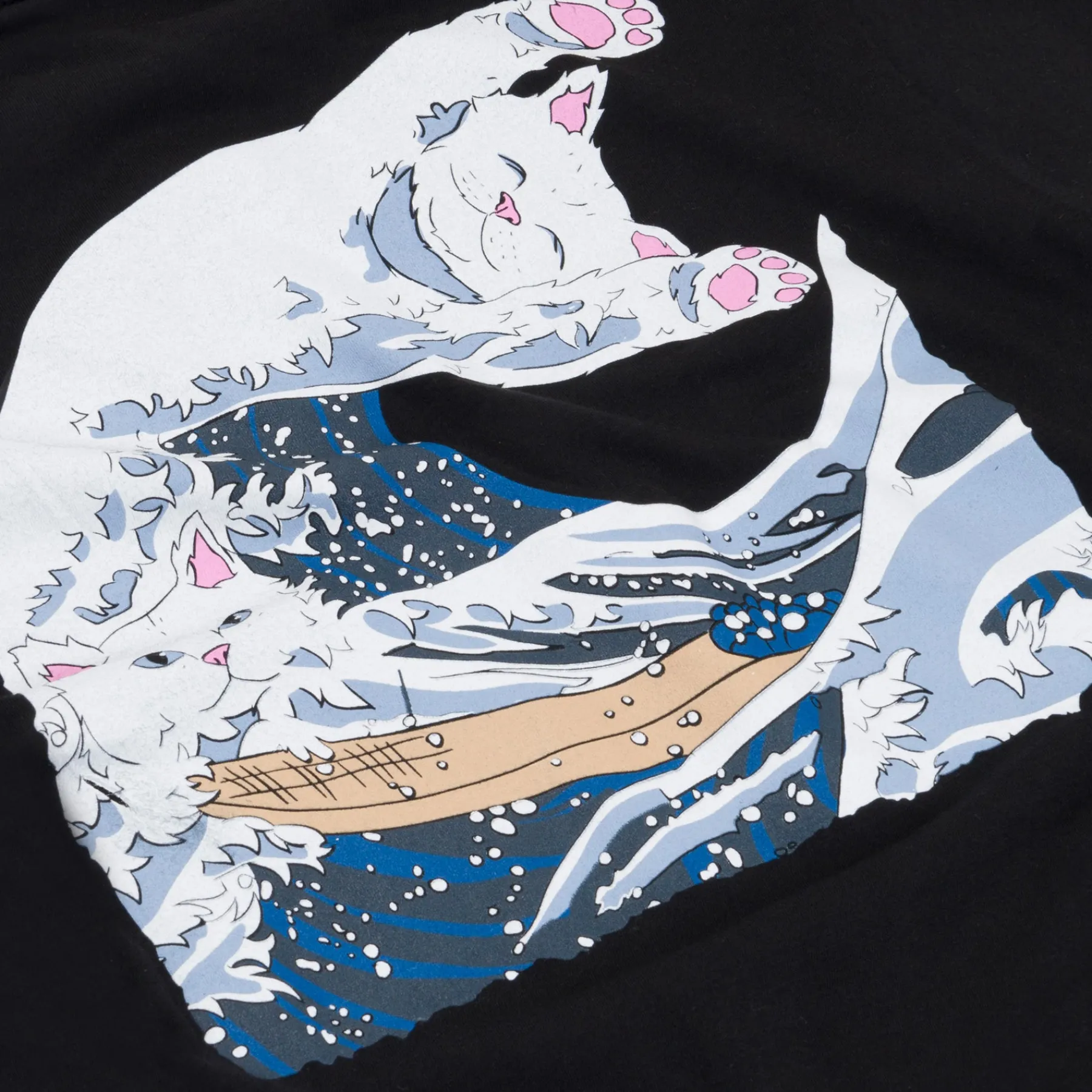 Ripndip Short Sleeve Tees<The Great Wave Of Nerm Tee (Black)