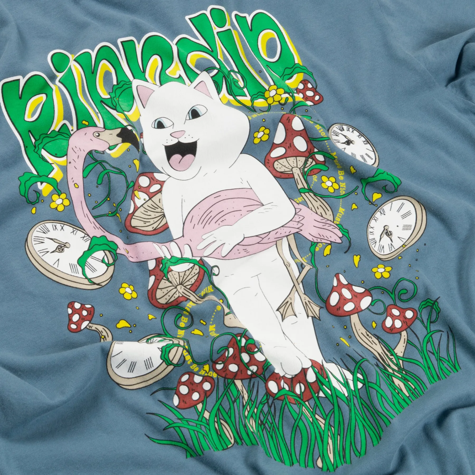 Ripndip Short Sleeve Tees|Womens<Time Turner Boyfriend Tee (Slate)