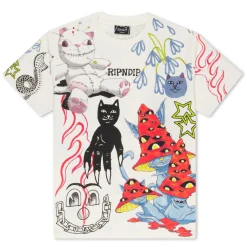 Ripndip Short Sleeve Tees<Travis Tee (Off White)
