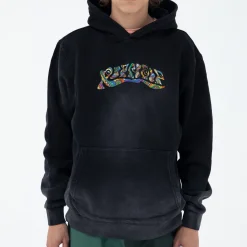 Ripndip Hoodies / Crewnecks<Tribe Embroidered Hoodie (Faded Black)