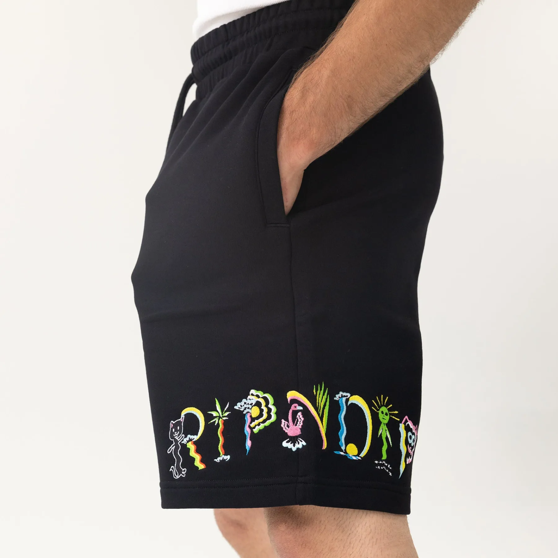 Ripndip Sweats|Shorts<Venice Sweatshorts (Black)