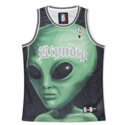Ripndip Jerseys<We Come In Peace Basketball Jersey (Black)