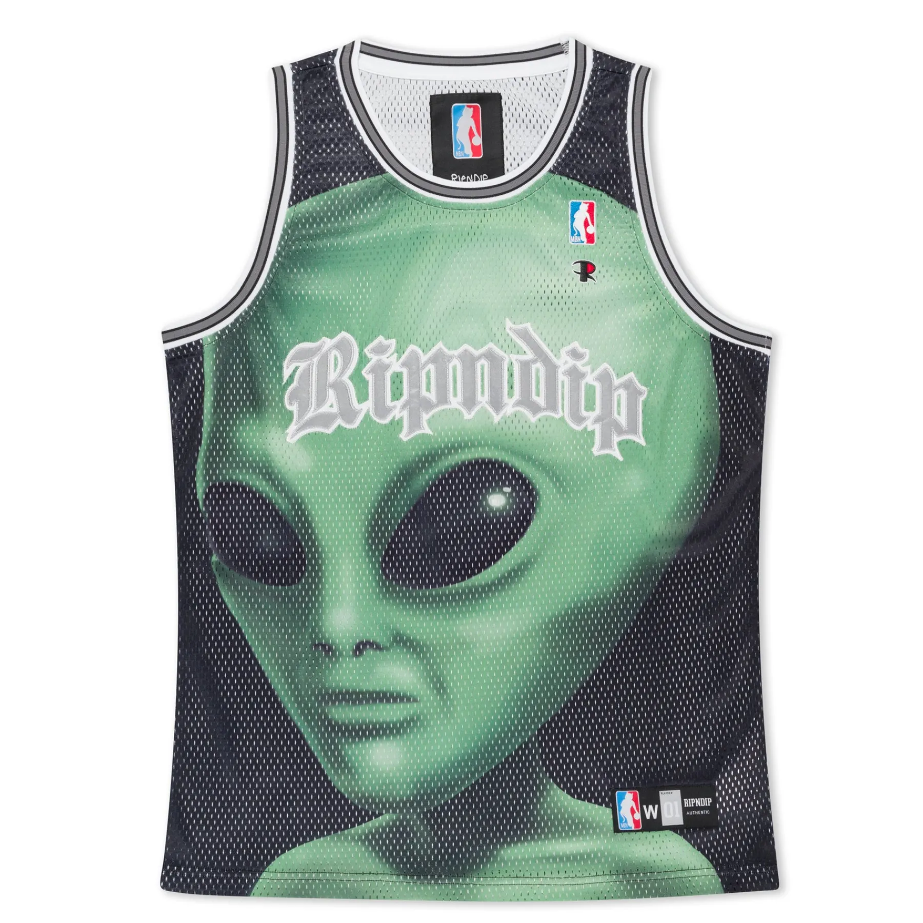 Ripndip Jerseys<We Come In Peace Basketball Jersey (Black)