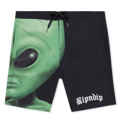 Ripndip Swim Shorts|Shorts<We Come In Peace Swim Shorts (Black)
