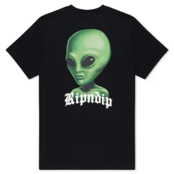 Ripndip Short Sleeve Tees|Stocking Stuffers<We Come In Peace Tee (Black)