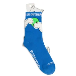 Ripndip Socks<We Out Here Mid Socks (Blue)