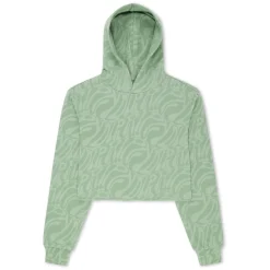 Ripndip Hoodies / Crewnecks|Womens<Wilshire Cropped Hoodie (Pine)