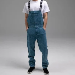 Ripndip Pants|Overalls<Wilshire Denim Overalls (Medium Wash)