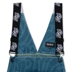 Ripndip Pants|Overalls<Wilshire Denim Overalls (Medium Wash)