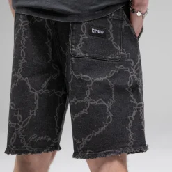 Ripndip Shorts<Wired Denim Shorts (Black)