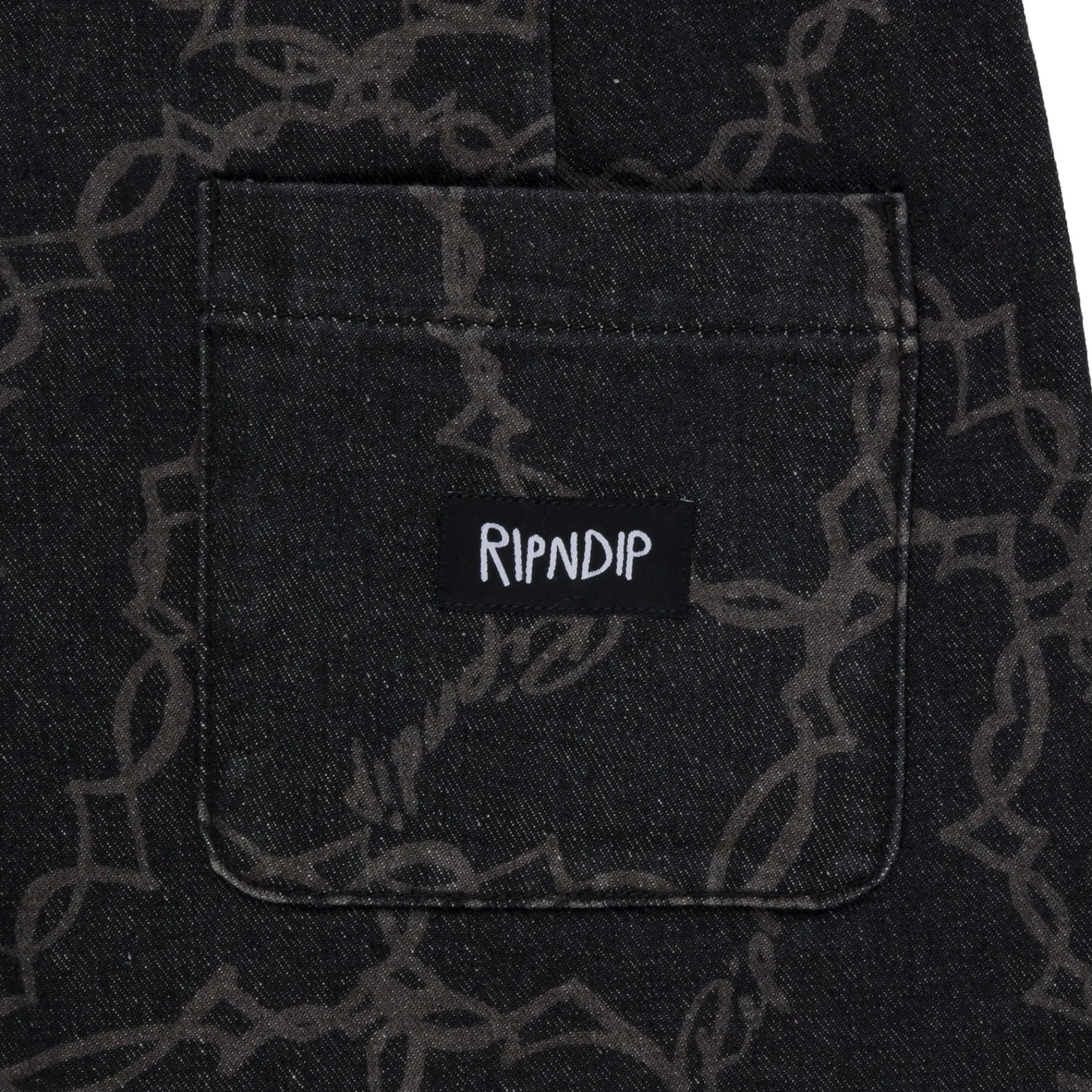 Ripndip Shorts<Wired Denim Shorts (Black)