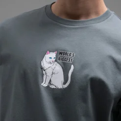 Ripndip Short Sleeve Tees|Stocking Stuffers<World's Biggest Tee (Charcoal)