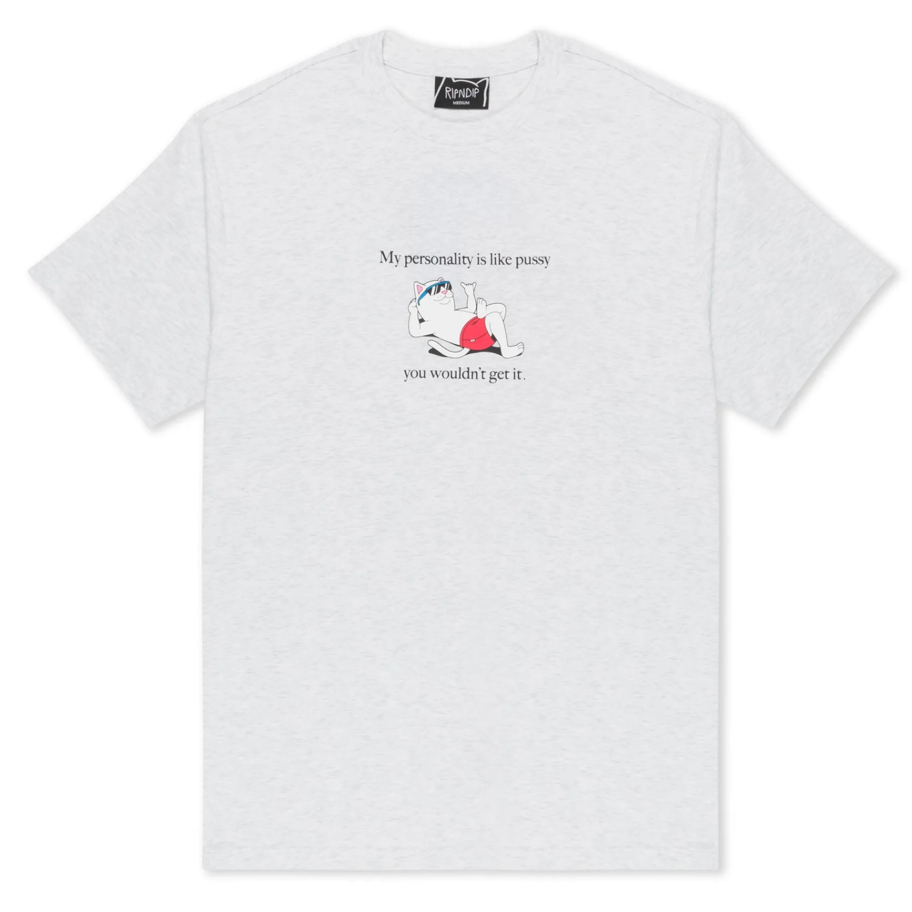 Ripndip Short Sleeve Tees|Stocking Stuffers<Wouldnt Get It Tee (Ash Heather)