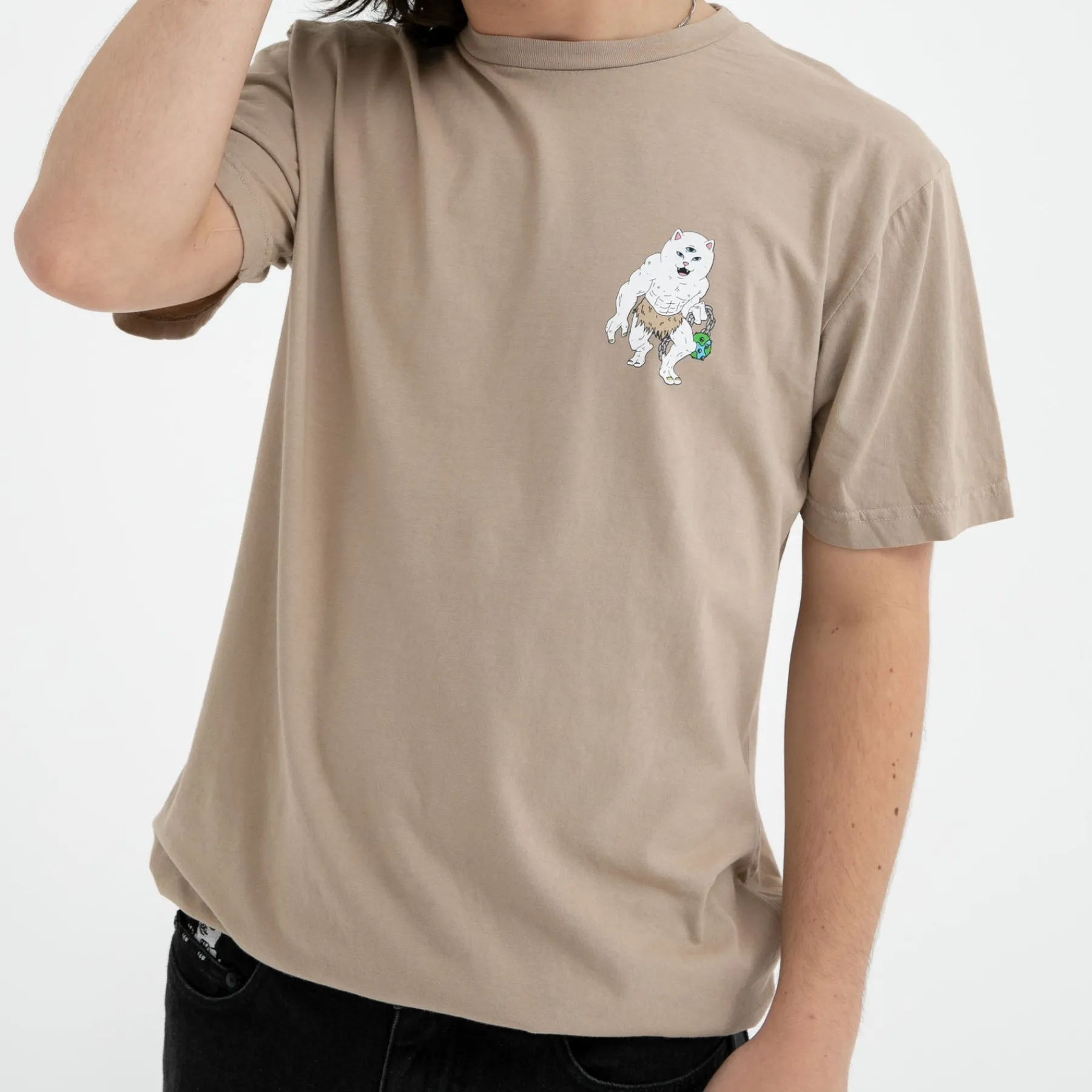 Ripndip Short Sleeve Tees<X Nerm Tee (Almond)