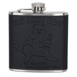 Ripndip Stocking Stuffers<You Ain't Ugly Flask (Black)