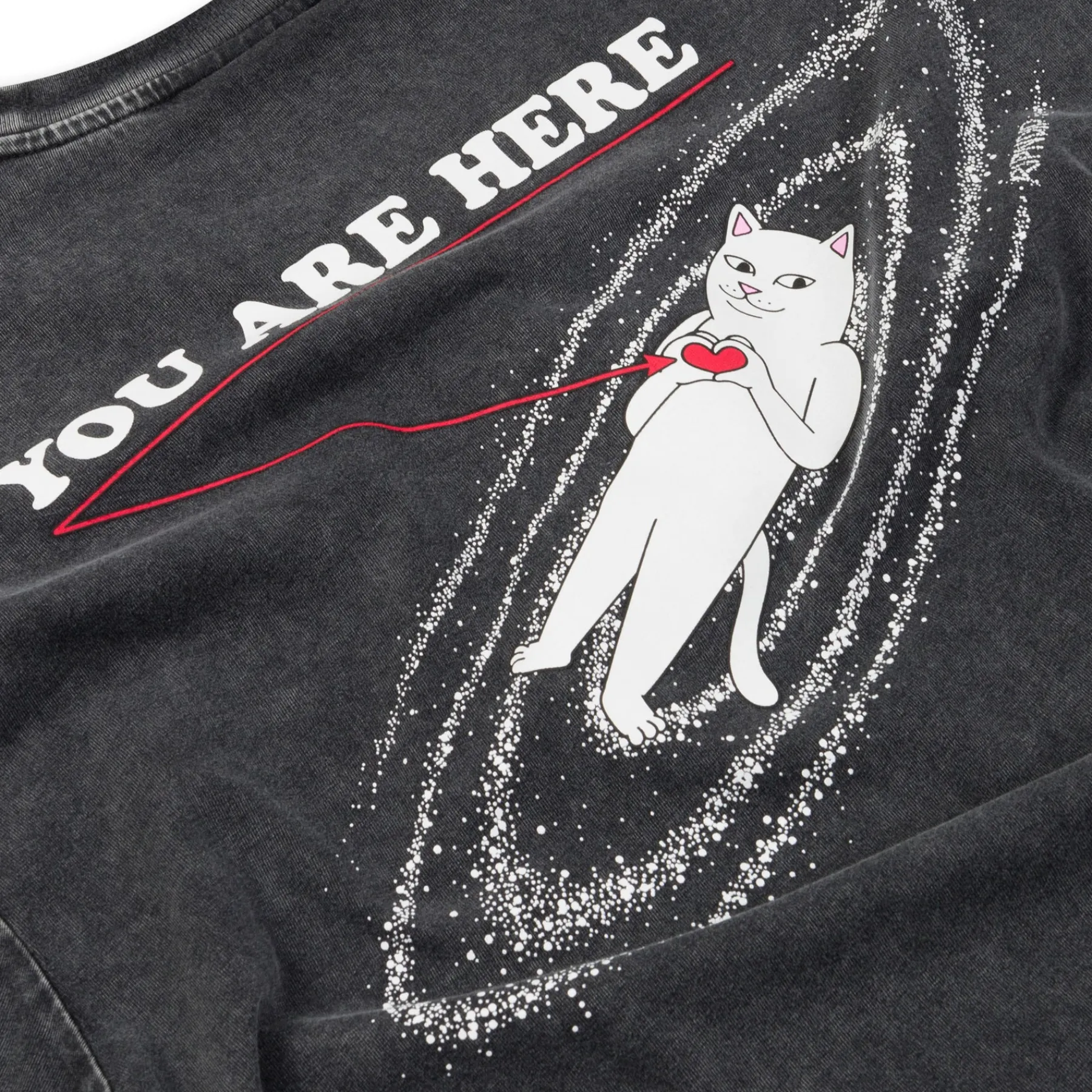 Ripndip Short Sleeve Tees<You Are Here Tee (Black)