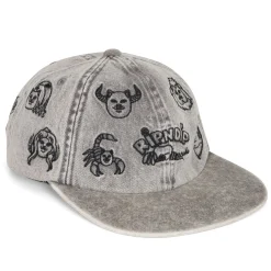 Ripndip Strapbacks / Snapbacks<Zodiac Mucho 6 Panel (Black Washed Denim)