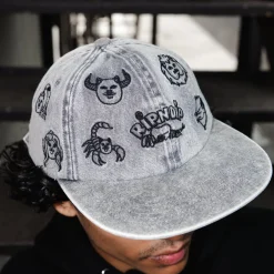 Ripndip Strapbacks / Snapbacks<Zodiac Mucho 6 Panel (Black Washed Denim)