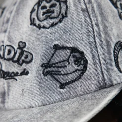 Ripndip Strapbacks / Snapbacks<Zodiac Mucho 6 Panel (Black Washed Denim)