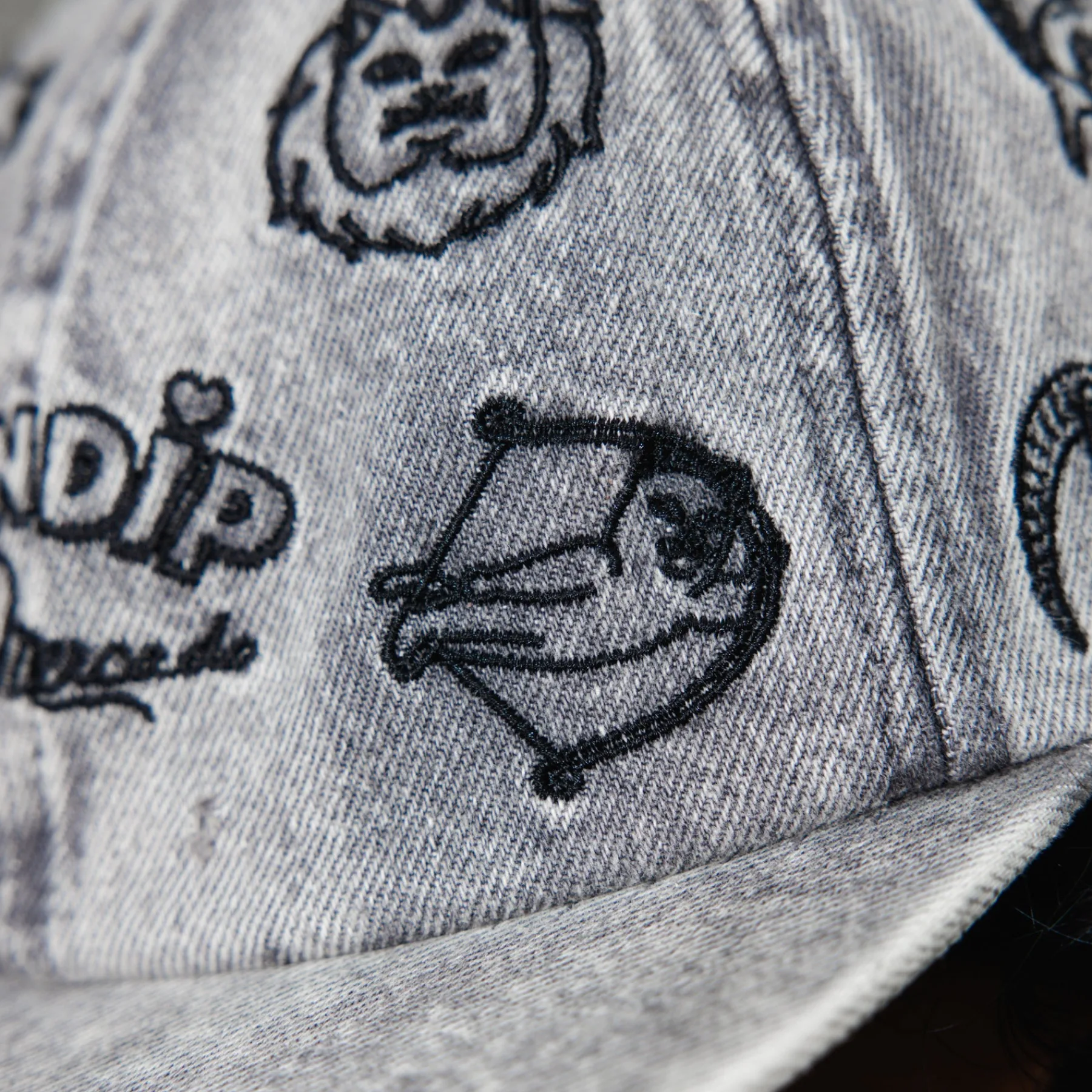 Ripndip Strapbacks / Snapbacks<Zodiac Mucho 6 Panel (Black Washed Denim)