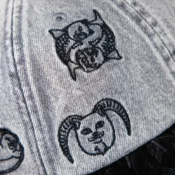 Ripndip Strapbacks / Snapbacks<Zodiac Mucho 6 Panel (Black Washed Denim)