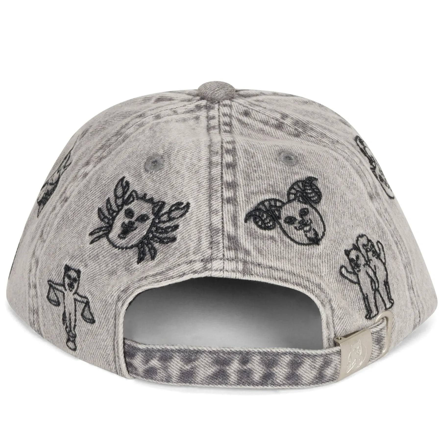 Ripndip Strapbacks / Snapbacks<Zodiac Mucho 6 Panel (Black Washed Denim)