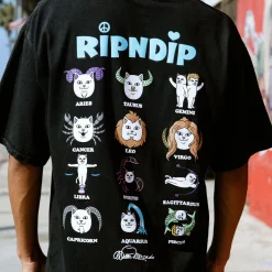Ripndip Short Sleeve Tees<Zodiac Tee (Vintage Black)